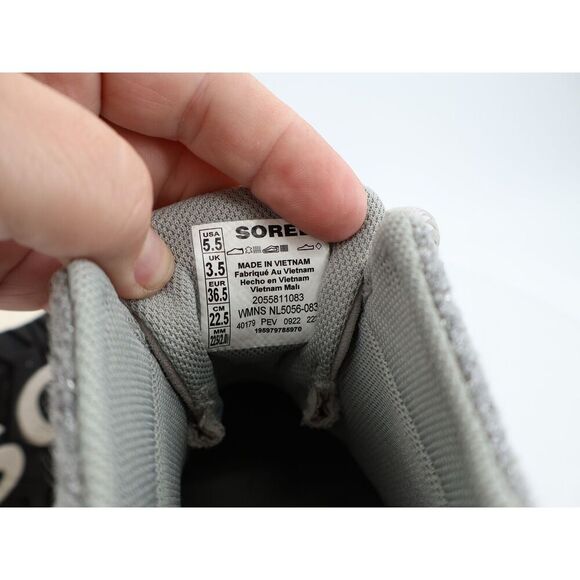 Sorel Out N About III Waterproof Duck Boot Womens Size 5.5 Grey Black Rubber - Picture 10 of 11